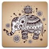 Personality Elephant Square Coaster Set - Made of Recycled Rubber
