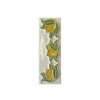 Italian hand-painted lemon ceramic number tiles 10 x 3.3 cm