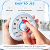 Diboniur Visueller Timer Kinder Wiederaufladbar, 60 Minuten Countdown Timer, Schreibtisch