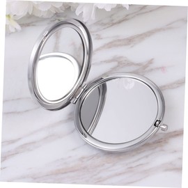 Ipetboom 4 Pack Double Sided Makeup Mirrors Folding Compact Metal Crystal Frame for Women Travel