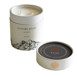 Ethics Supply Co. Nature Bath - Luxury Scented Candle, Sea Lavender, Beach Grass, Saltwater & Sage, Clean Wax, Phthalate-Free, Cruelty-Free, 50-Hour Burn Time - 10.5oz (Prairie)