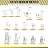 Mardatt 148Pcs 3 Style 15 Sizes Stainless Steel Conical Spring