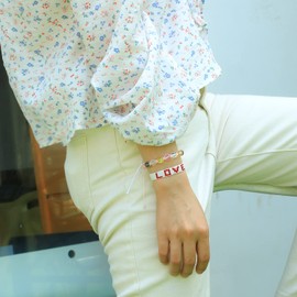 KELITCH Moon Stone Beads Bracelets Colourful Strands Bracelets Beach Bangles For Women, Stone, No-Gem-Tye