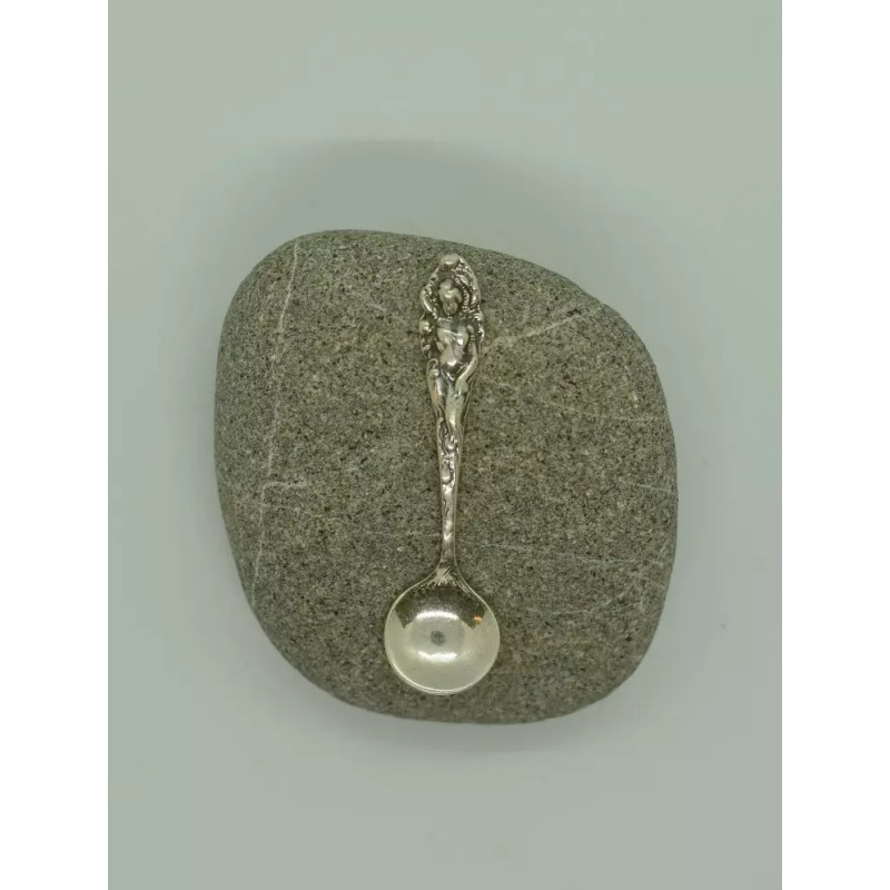 SliverLiza SOLID 925 Sterling silver Love Disarmed Mini Spoon-baby/ Silver