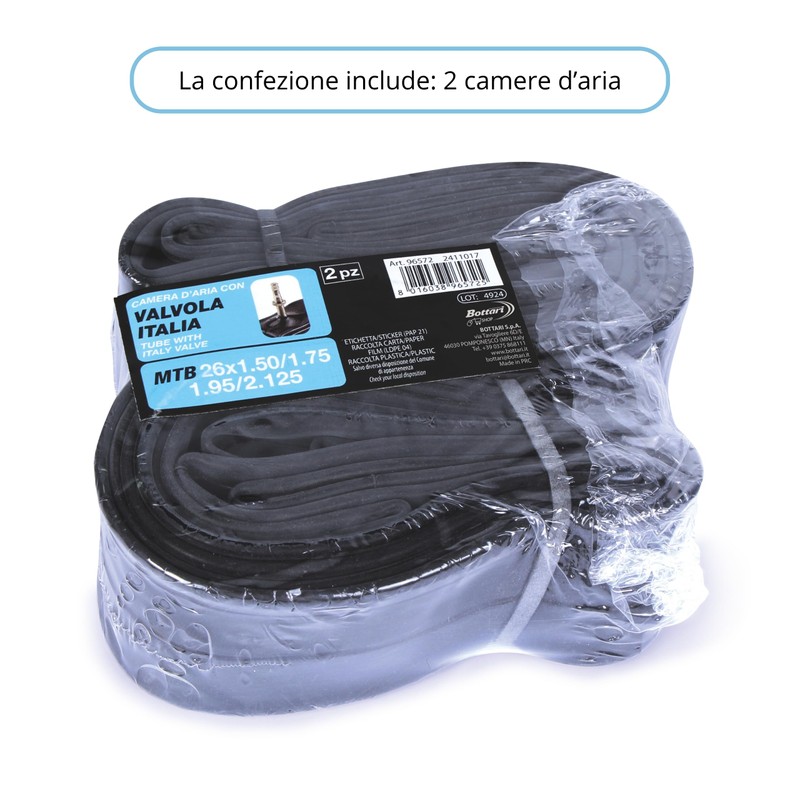 Bottari Set mit 2 Schläuchen MTB 26 x 1.50/1.75-1.95/2.125 –
