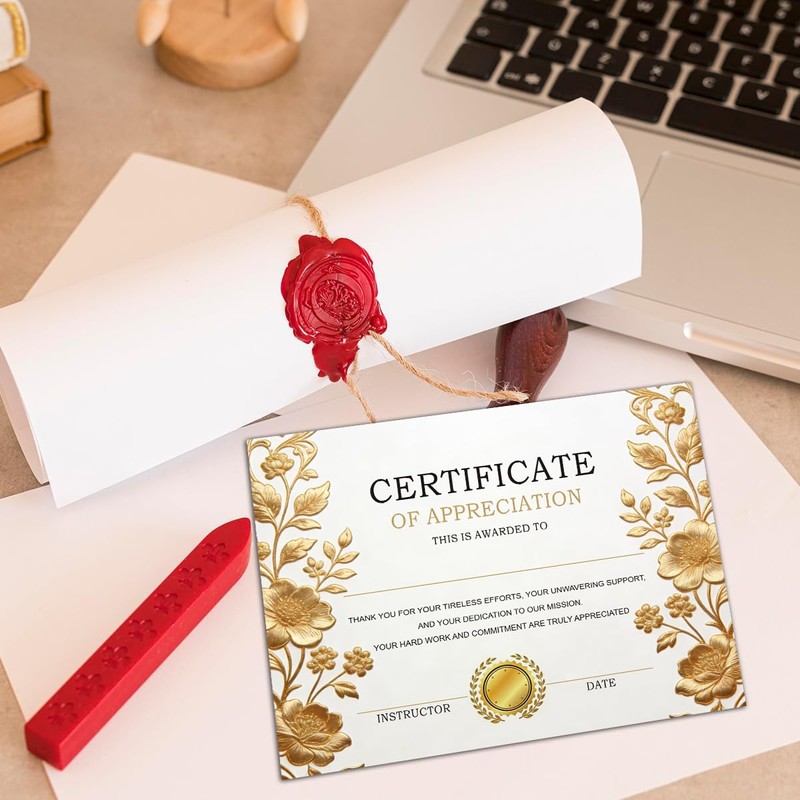 SMOQYKBW 25PCS Thank You Certificates 8×10 Inch Awards, Recognition Certificates,