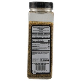 McCormick Grill Mates Cracked Black Pepper & Garlic with Sea Salt Seasoning, 27.52 oz