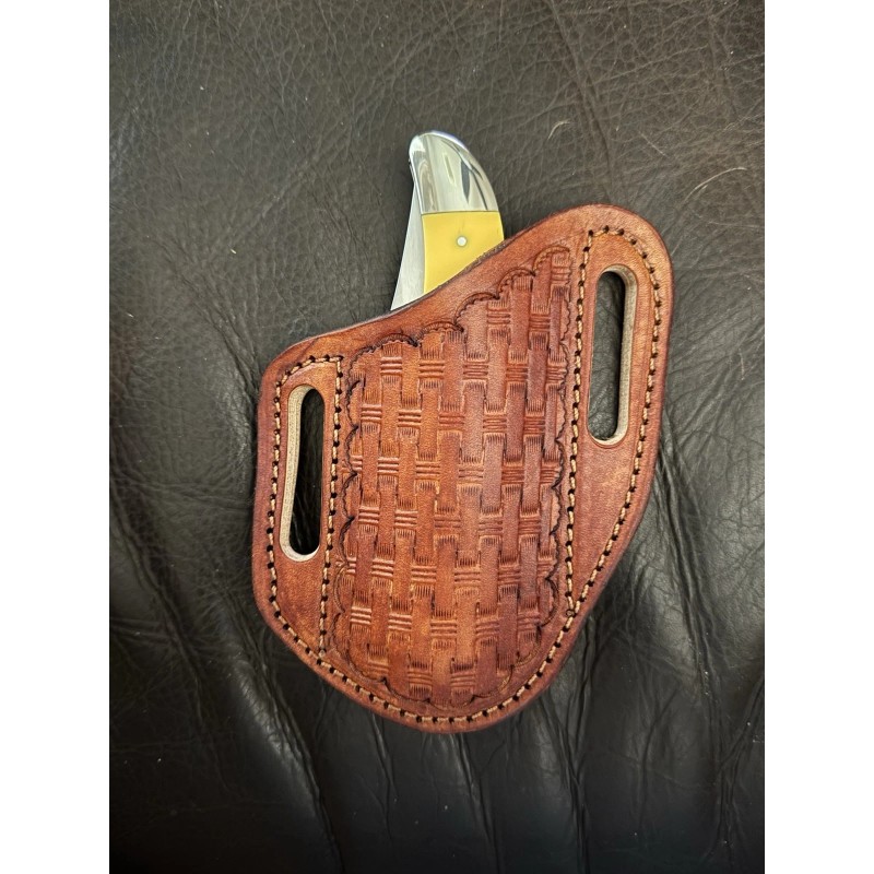 Hardman Custom Leather Knife Sheath Fits Moore Maker,Case, Schrade, Buck
