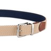 Dockers Men's Reversible Stretch Fabric Web Belt, Khaki/Navy, Small