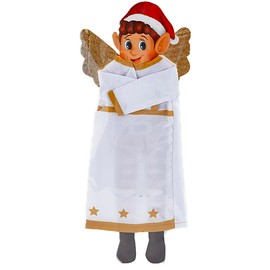 Quickdraw Naughty Christmas Elf Costumes and Clothes for Cheeky Badly Behaved Elves (Angel Outfit)