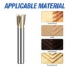 HUHAO Dovetail Router Bit 1/4" Shank 3/8" Dia Tungsten Carbide