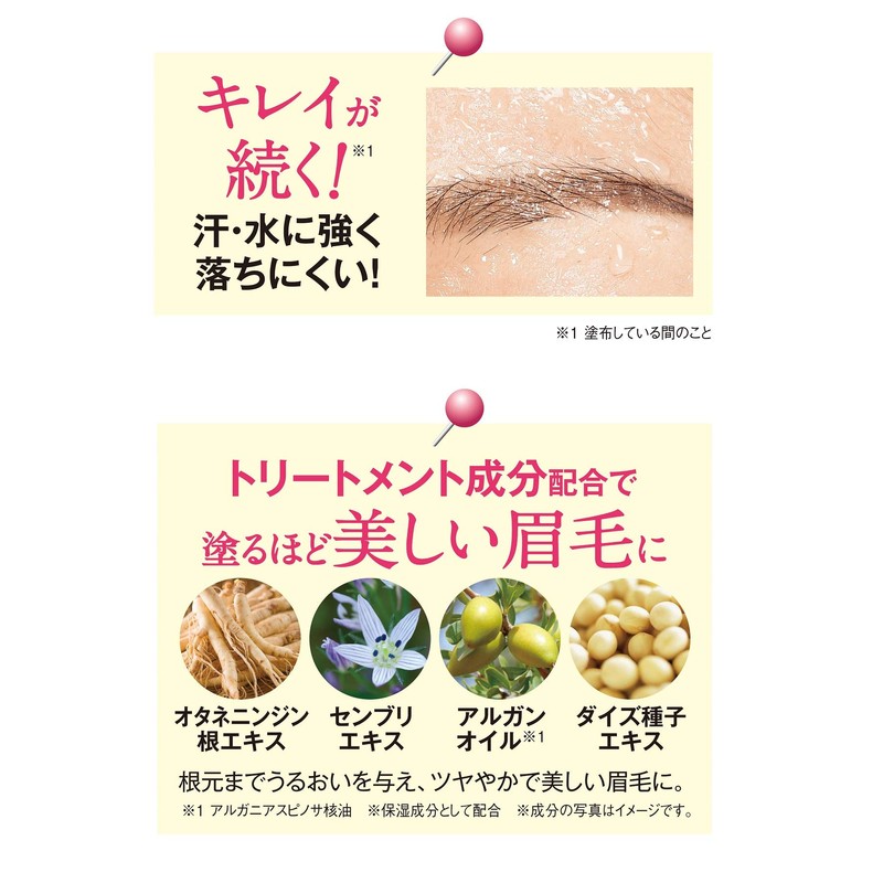 Merifari Natural W Eyebrow [Light Brown/Waterproof] Pencil & Powder Tip