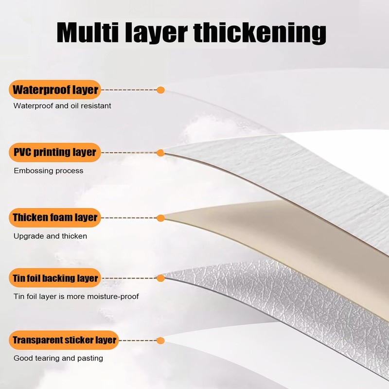 Luxury Thicken Wood Grain Peel and Stick Floor Tiles Self-Adhesive