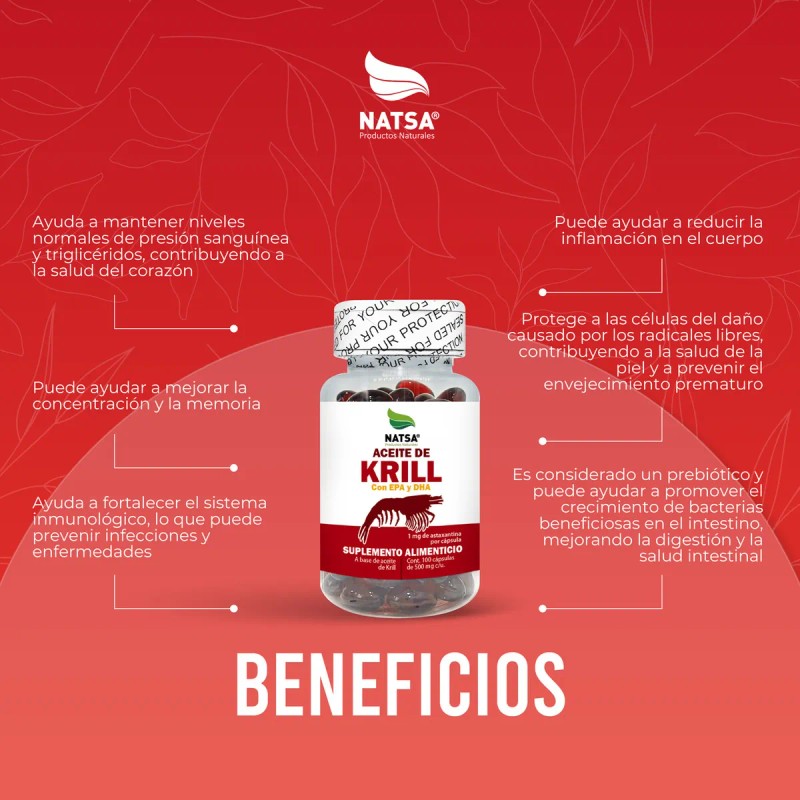 Aceite De Krill, 100 Softgels, Rico en Omega 3, Antioxidantes