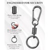 DAWZMR 18 Pcs Zipper Clips Anti Theft, Double Opening Small