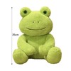 CHUNLINLAODA Frosch Kuscheltier Frosch Plushie 25cm Frosch Stofftier Kawaii Frosch