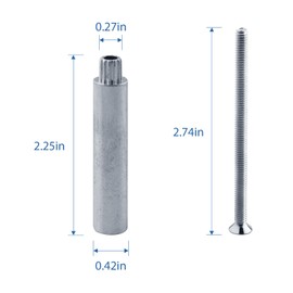 R 7014 2 in.Handle Extension for Prime-Line RV Vent/Window Crank Extention, 5/16" Spline Long Diecast Handle Extension - 2 Pack