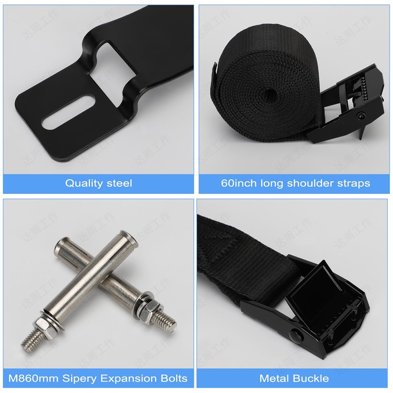 Zhichen star 2PCS Propane Tank Holder，Propane Tank Mount，Steel Fabrication Nitrogen