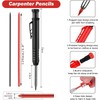 2 Pack Carpenter Pencil Mechanical Pencil Set Built-in Sharpener Carpentry