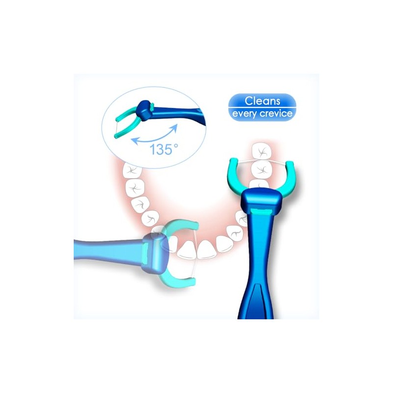 T.Smile Evolutionary Clean - Flosser dental extra fuerte, cabezales de