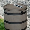 RTS Home Accents Polyethylene Premium Flat Back Rain Barrel with