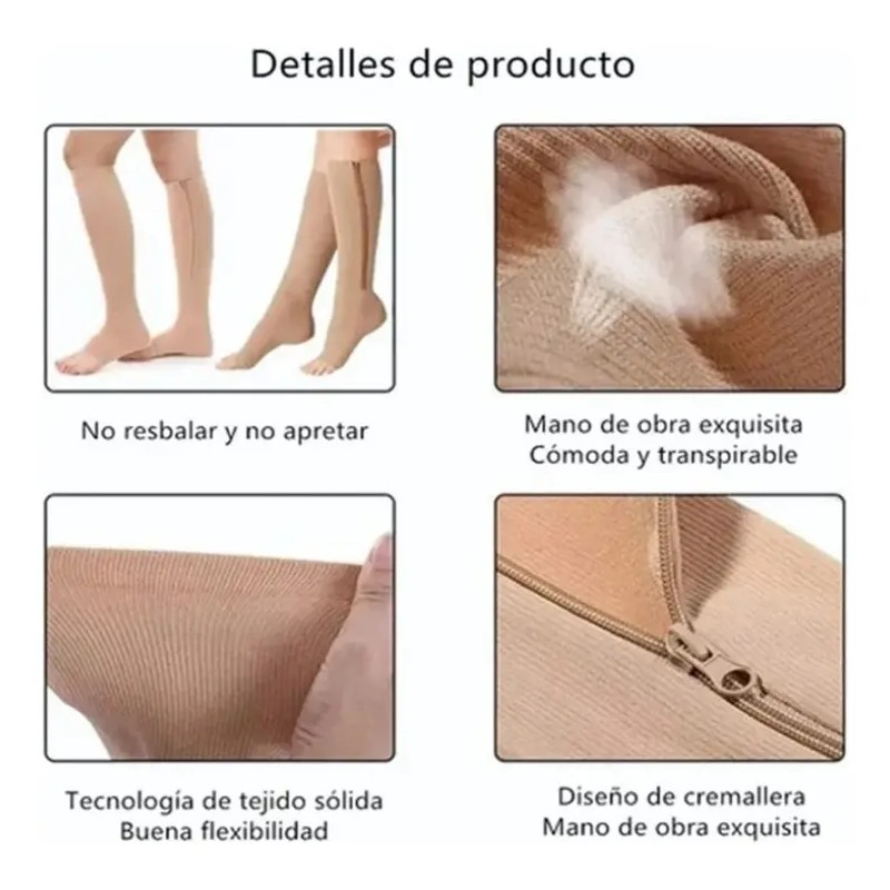 Y Kit De 3 Calcetines Con Cremallera Con Tratamiento De