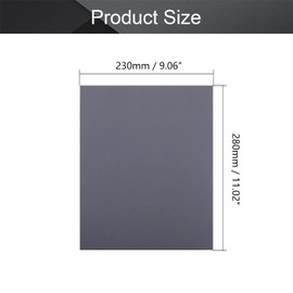 Utoolmart 2000 Grits Sanding Sheets Wet Dry Silicon Carbide Sandpaper for Wood Furniture Metal Automotive Polishing 3pcs