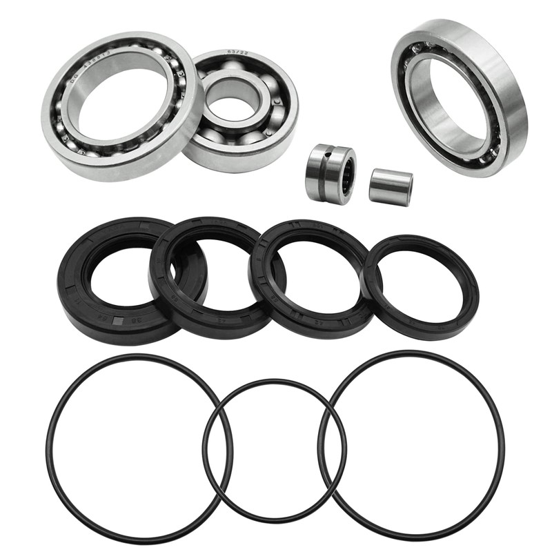 Rear Differential Ring Pinion Gear & Bearings Seals Kit Compatible