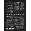 Sam Fender Doodle Lyric Poster - Sam Fender Print Gifts