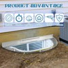 40" W x 17" L Sloped Heavy Duty Egress Window