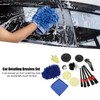 Car Detailing Brushes Set Flexibility Durable Soft Car Cleaning Brush