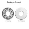 sourcing map TC411+2TRA Needle Roller Thrust Bearings with Bearing Washers,