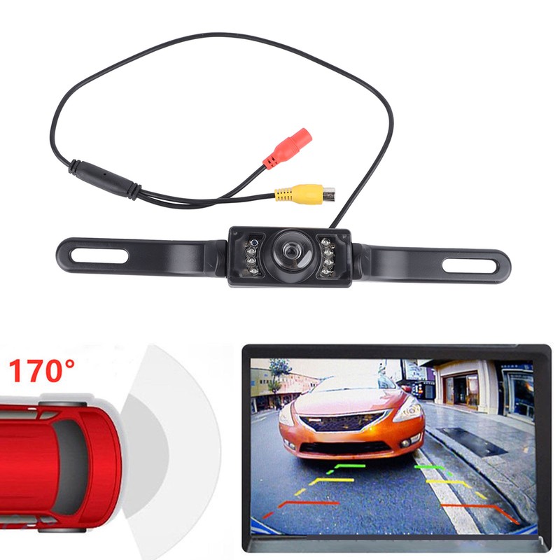 Car Long License Plate Frame Camera HD Night Vision 8
