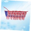 KOMBIUDA 12-pennant American Flag Banner Party Theme Decorative Triangle Bunting