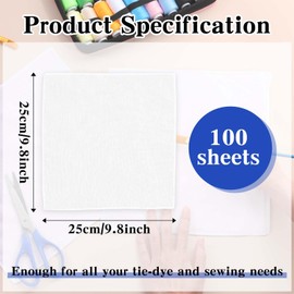 100 Pieces 10 x 10 Inches Cotton Fabric Precut Fabric Solid Colors Fabric Squares Quilting Fabric Bundles Cotton Fabric for Sewing Making for Craft Lovers