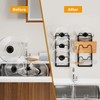 FEZHI pot lid organizer Rack, 3-tier adjustable and removable Pot