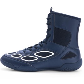 WESHIRUN - Zapatos de lucha para hombre, zapatillas de boxeo, 27 cm, Azul