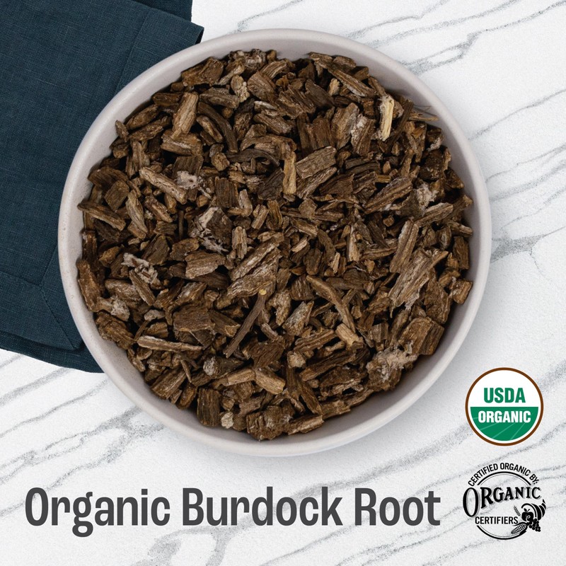 J Mac Botanicals, Organic Burdock Root Tea (16 oz), Certified