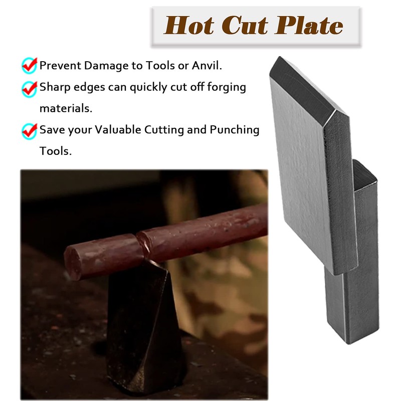 Bonbo Blacksmith Anvil Forge Hardy Tool Set 1 Inch Include
