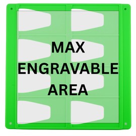 Fixed Engraving Jigs includes Premade Templates compatible with xTool F1, F1 Ultra Series, Metal Business Cards, Slates, Metal Wallets, Dog Tags, and more! (F1 Ultra | 8 Metal Wallet Jig)