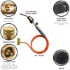 Double Valve Self-Ignition MAPP And Propane Torch With 60 inch