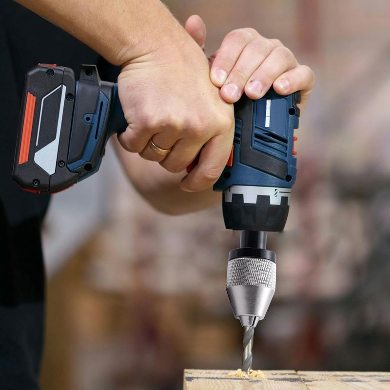 Keyless Drill Chuck Bit 1/4 Inch Hex Shank, Fast Change