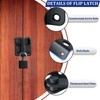 SAYAYO EMST3005-B Stainless Steel Door Bolt with Padlock Small Lockable