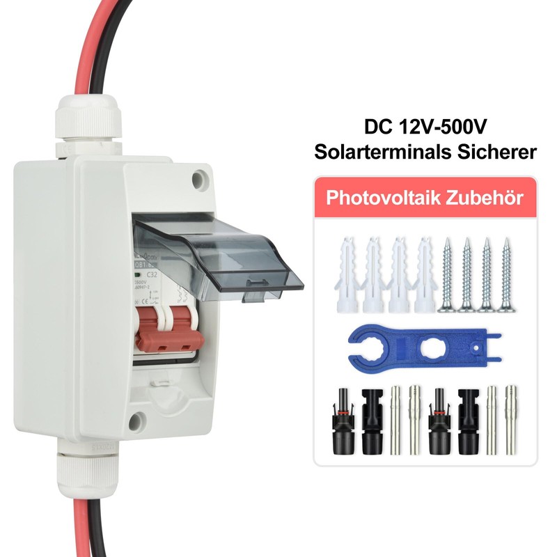 Circuit Breaker PV DC, DC Circuit Breaker Circuit Breaker 2-Pin
