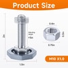 LEYURISE 4 Pack Washing Machine Leveling Legs Galvanized Rust Resistant