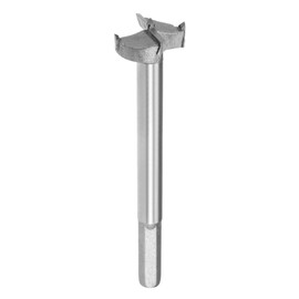 sourcingmap Forstner Drill Bits 30mm, Tungsten Carbide Wood Hole Saw Auger Opener 125mm Length, Woodworking Hinge Hole Drilling Boring Bit Cutter (Gray)