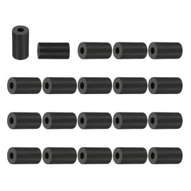 PATIKIL Multi Purpose Rubber Spacer, 20Pcs 8mm ID x 25mm OD x 45mm T Neoprene Round Anti-Vibration Isolation Pads Isolator Rubber Bushings Spacer Washer for HVAC Bolts Car Accessories