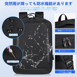 Euetik Backpack, Business Backpack, Extension, Men's Backpack, Large Capacity, Wet and Dry Separation, Reflective Strip, 15.6 Inch Tablet Pocket, PC Backpack, USB Charging, Anti-Theft Pocket, Outdoor