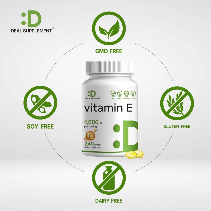 Deal Supplement Vitamina E 1000 Iu 240 Cpsulas