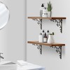 Z metnal Cast Iron Victorian Scroll Shelf Brackets, 10 Inch